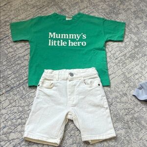 Zara Green Kids Tee - Mummy's Little Hero